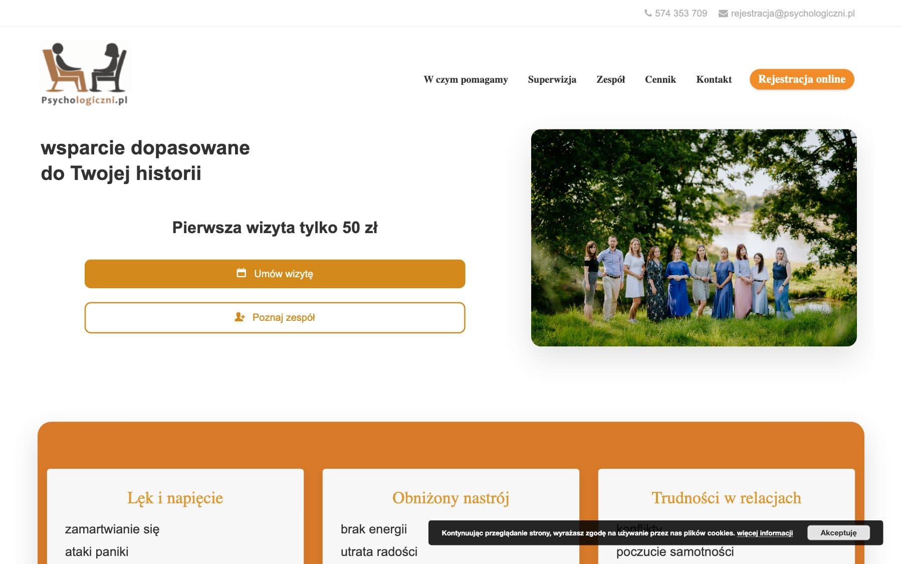 Psychologiczni, strona internetowa gabinetu psychologicznego