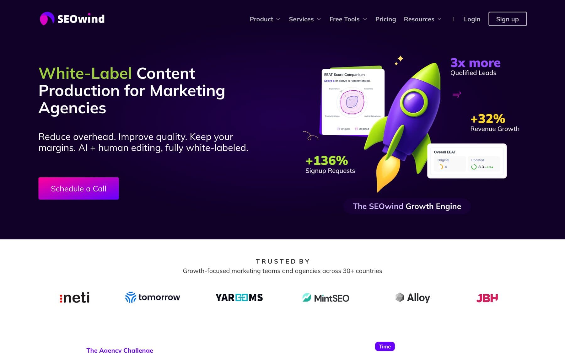SEOwind, realizacja strony internetowej